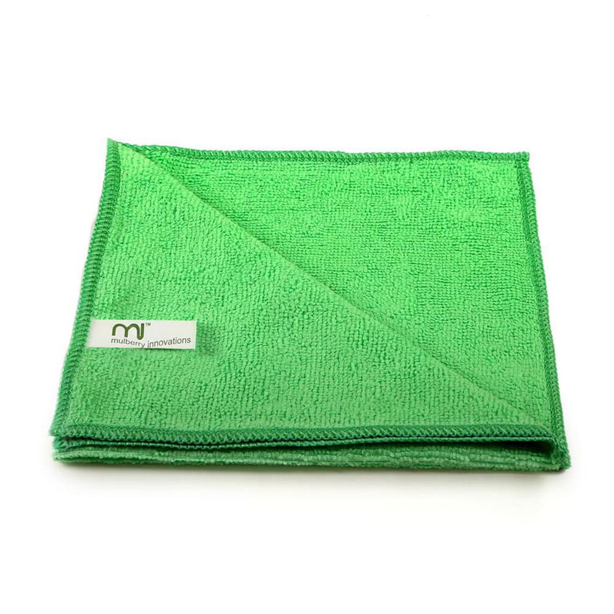 Microfibre Cloths Green - Pack of 10 1