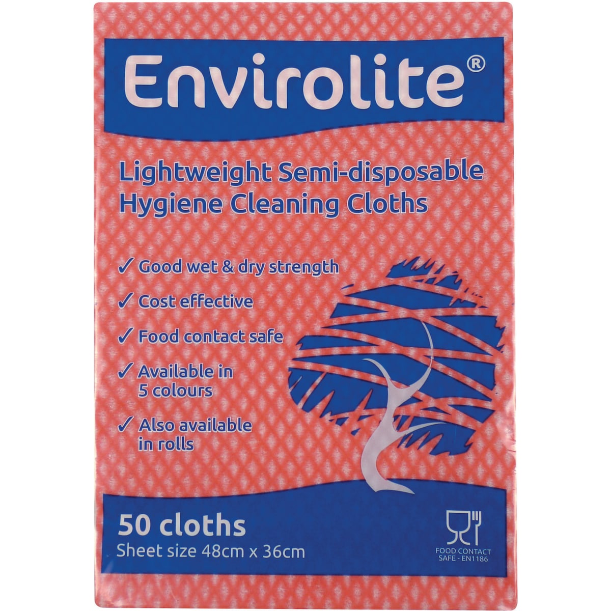 Red Envirolite Folded Cloth Large - Pack of 50 1
