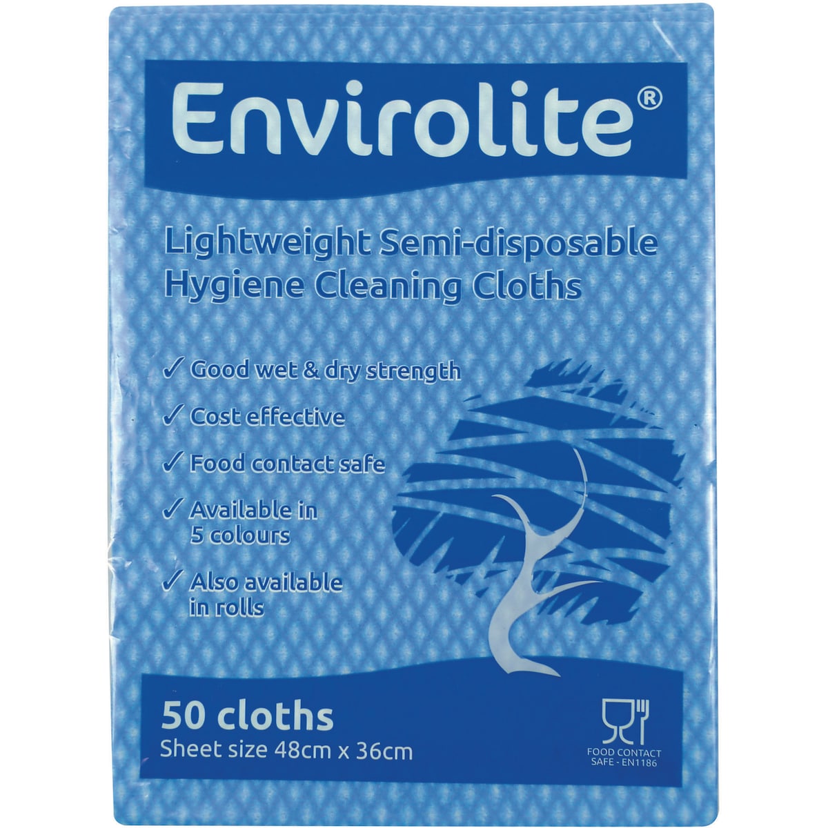 Blue Envirolite Folded Cloth Large - Pack of 50 1