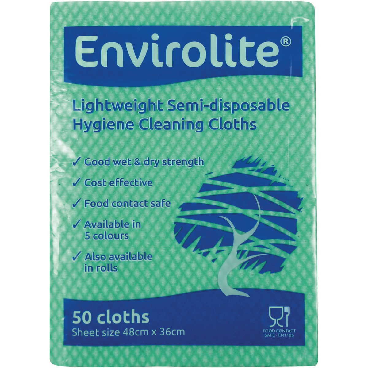 Green Envirolite Folded Cloth Large - Pack of 50 1