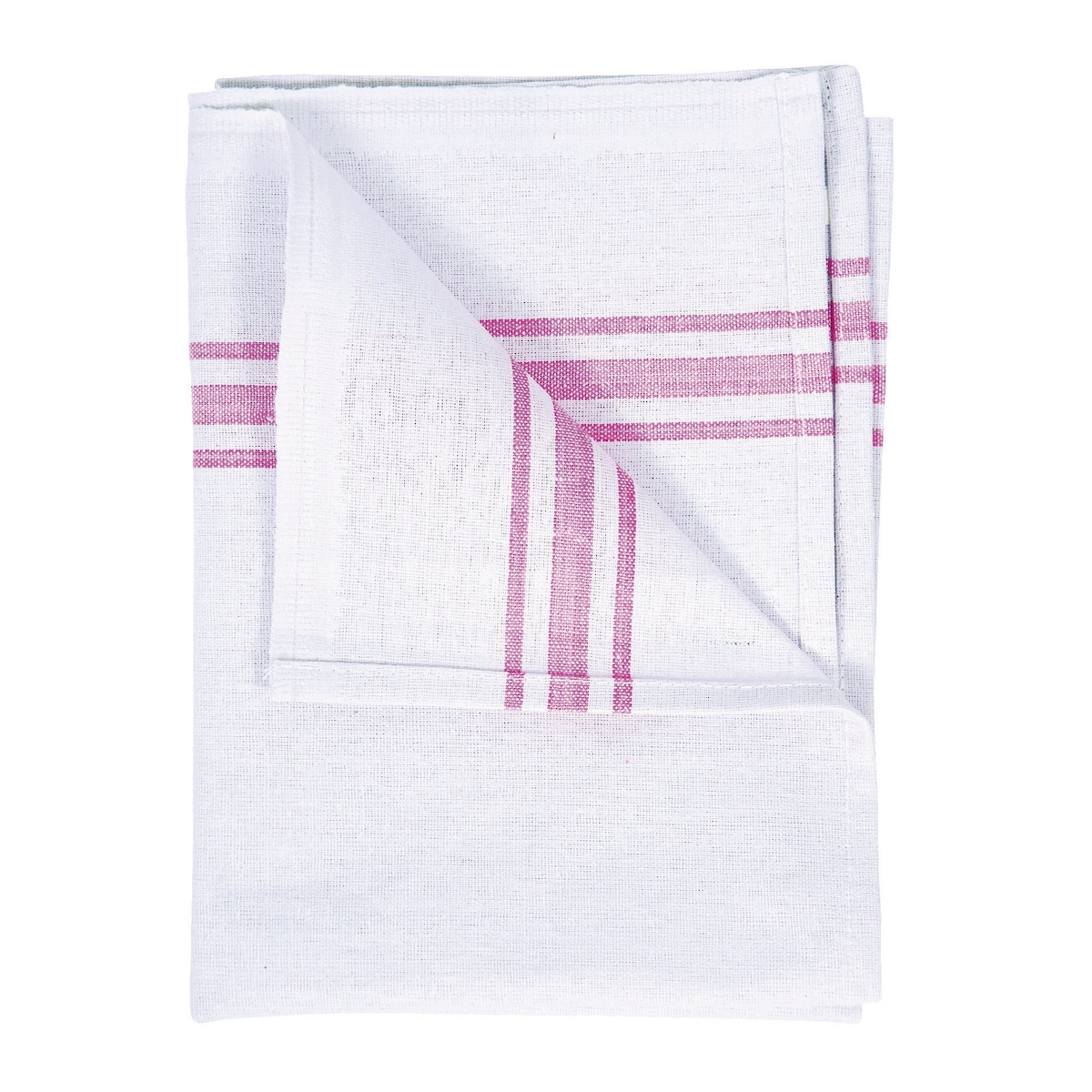White 43cm X 73cm Cotton Tea Towel 70G - Pack of 10 1