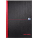 Oxford Black n' Red Notebook A4 Hardback Ruled 192 Pages Black 1