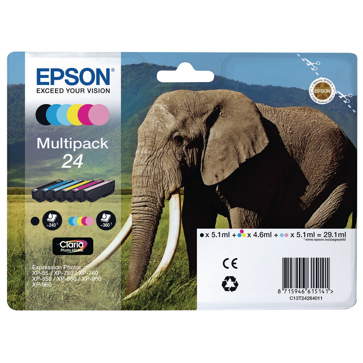 Epson T2428 4010 6-Colour Multipack Ink 1