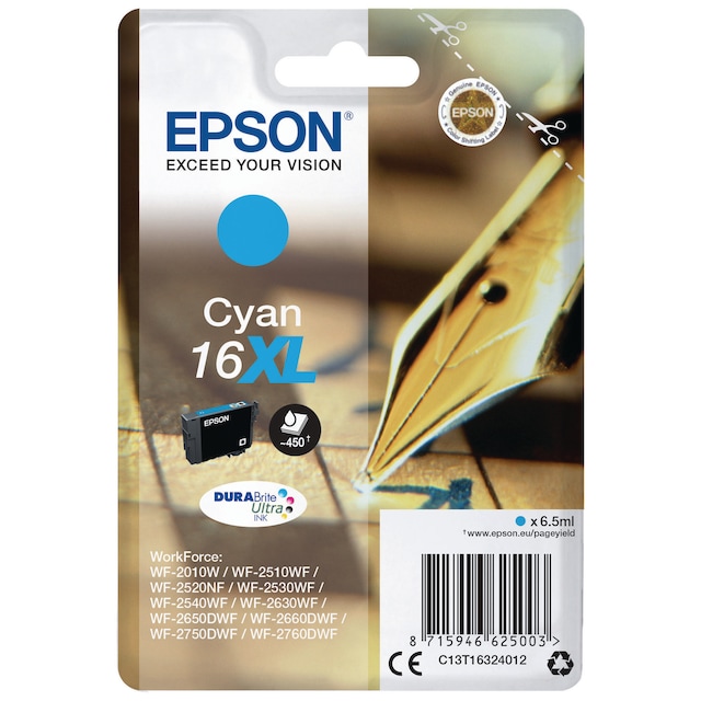 Epson T1632 4010  Cyan 16XL Ink Cartridge 1