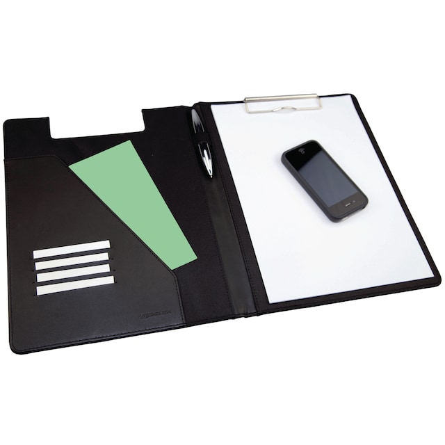 Monolith Black A4 Conference Folder With Clipboard 1