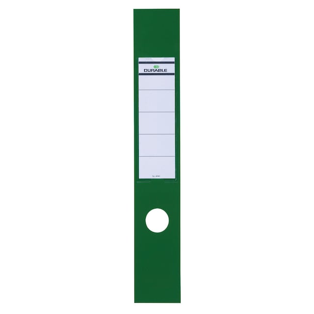 Durable ORDOFIX Adhesive Spine Ring Binder Labels - Green, Pack of 10 1