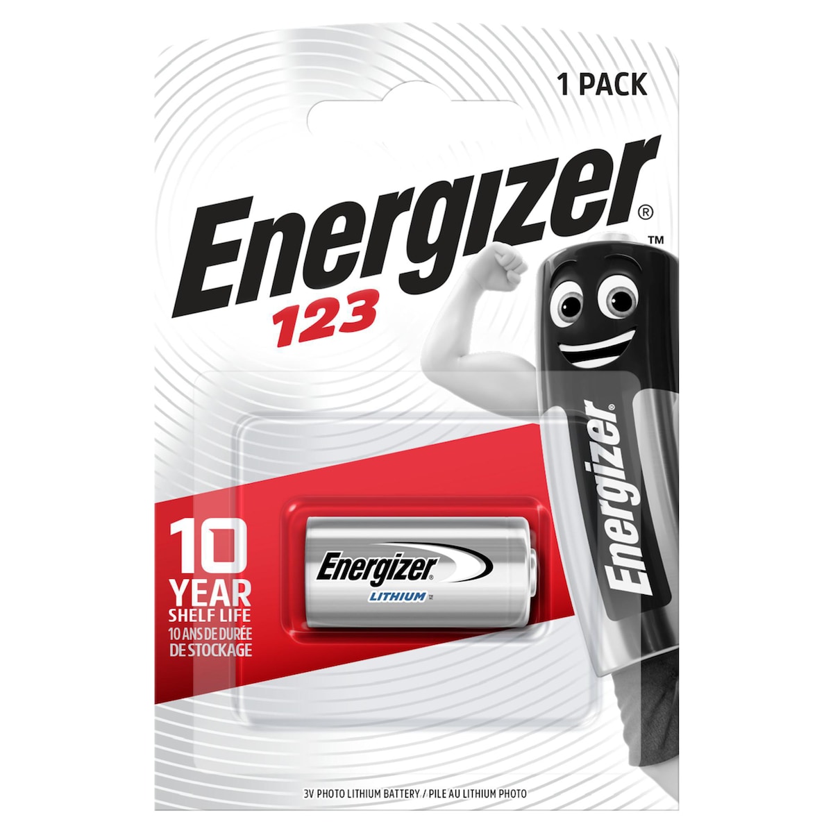 Energizer 123 Lithium Photo Battery - 1 Pack 1