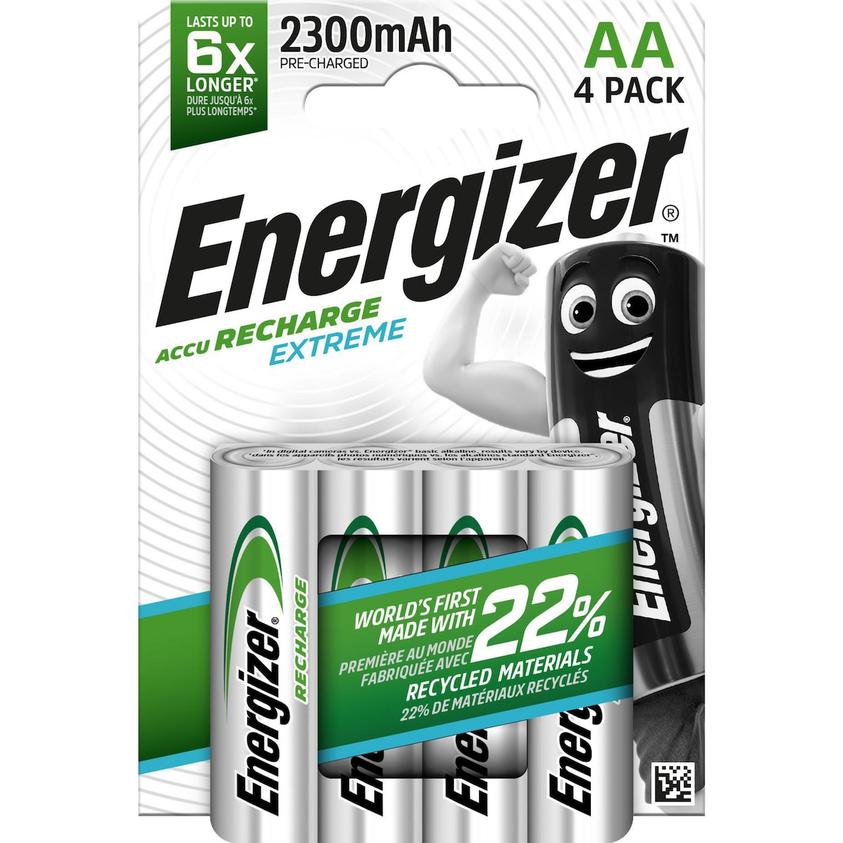 Energizer Recharge Extreme AA Batteries - 4 Pack 1
