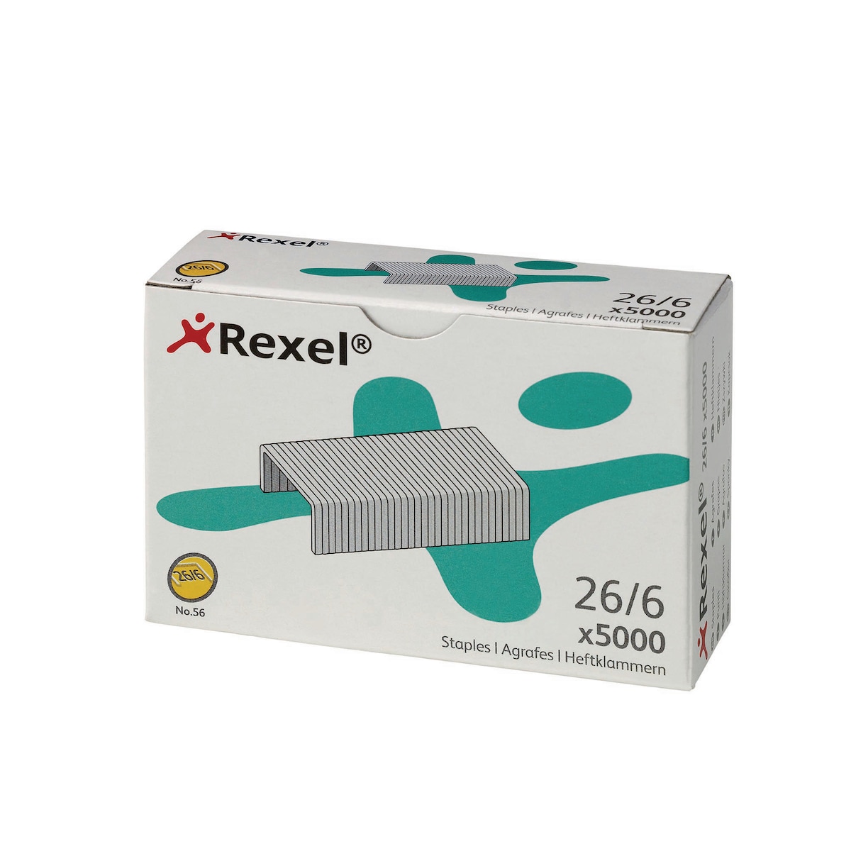 Rexel No.56 Staples 26/6 - Box of 5000 1