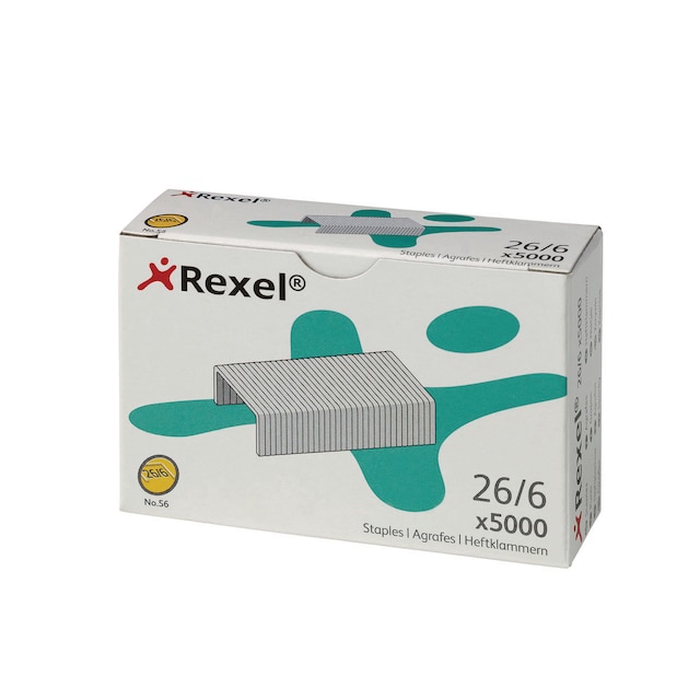 Rexel No.56 Staples 26/6 - Box of 5000 1