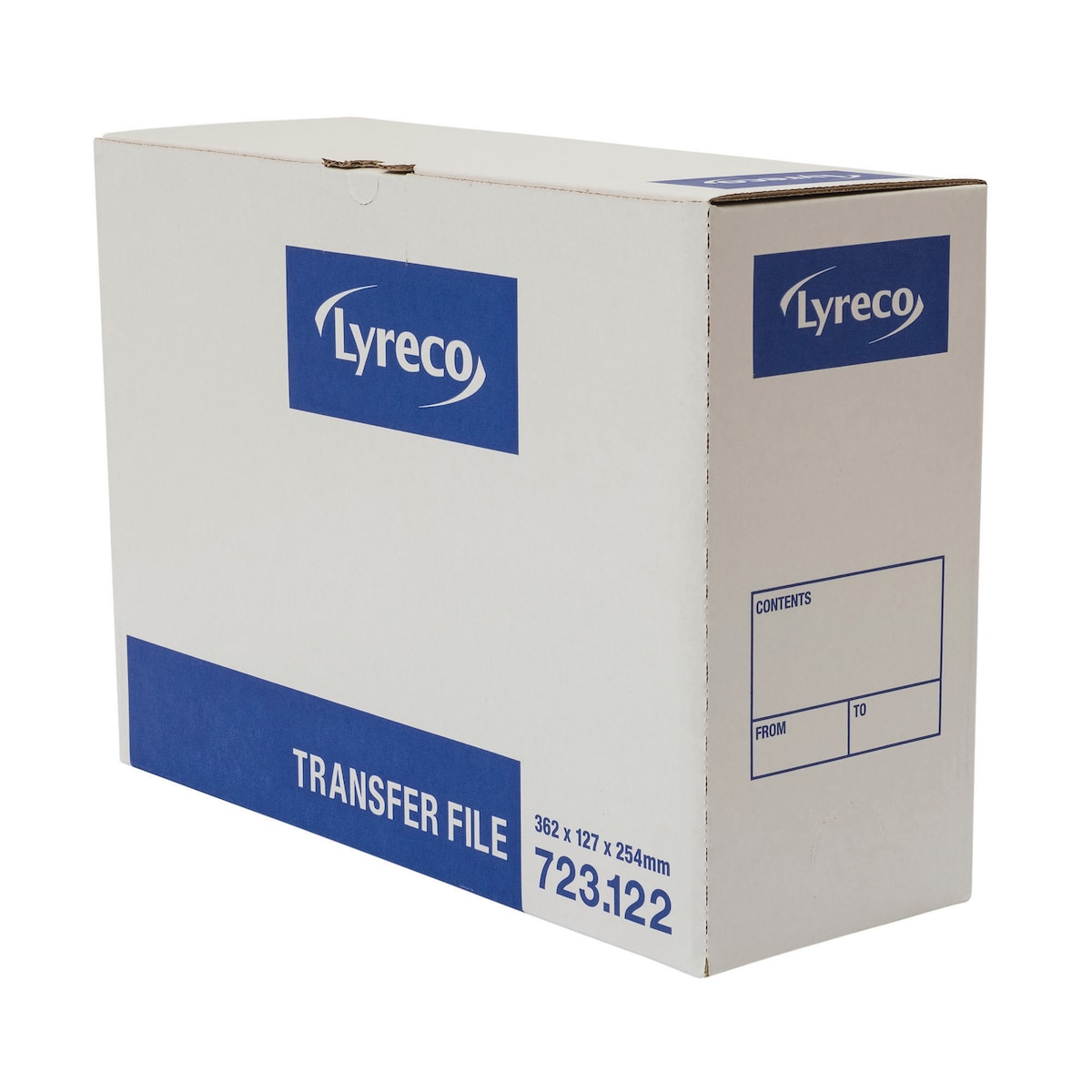 Lyreco White Foolscap Transfer File H254 X W127 X D363mm - Box of 10 1