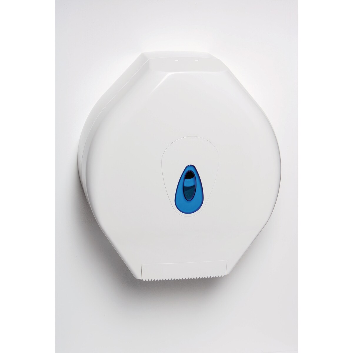 White/Blue Large Modular Jumbo Toilet Roll Dispenser 1