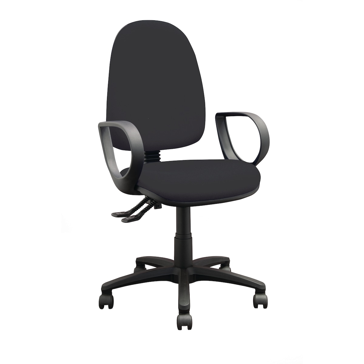 Black High Back Task Chair With Arms 1