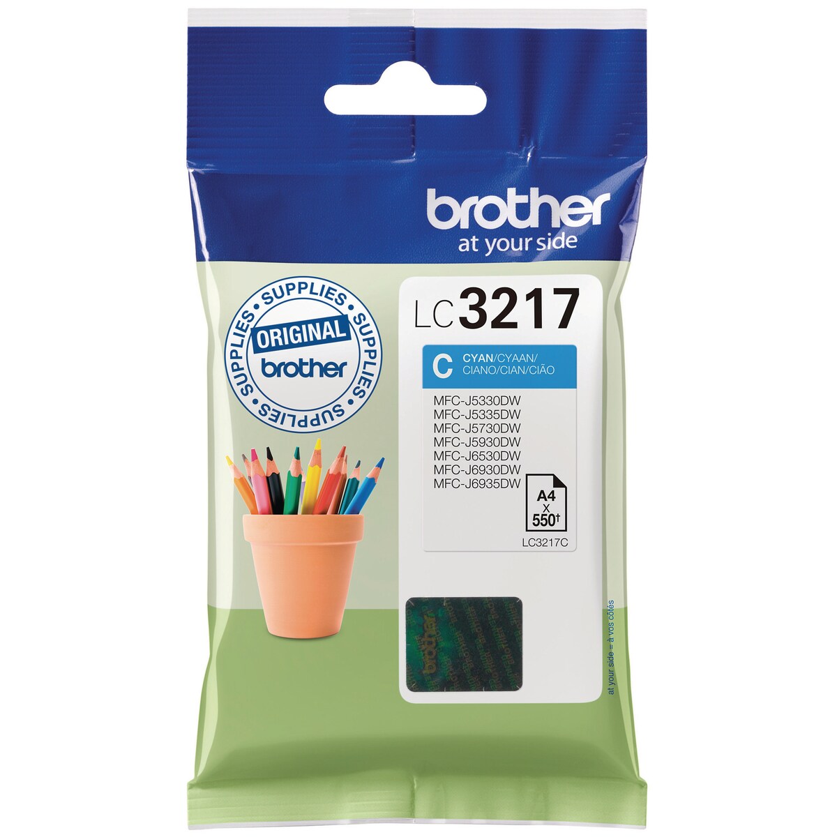 Brother LC-3217C Ink Cartridge Cyan 1