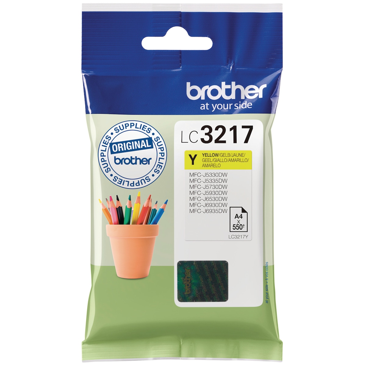 Brother LC-3217Y Ink Cartridge Yellow 1