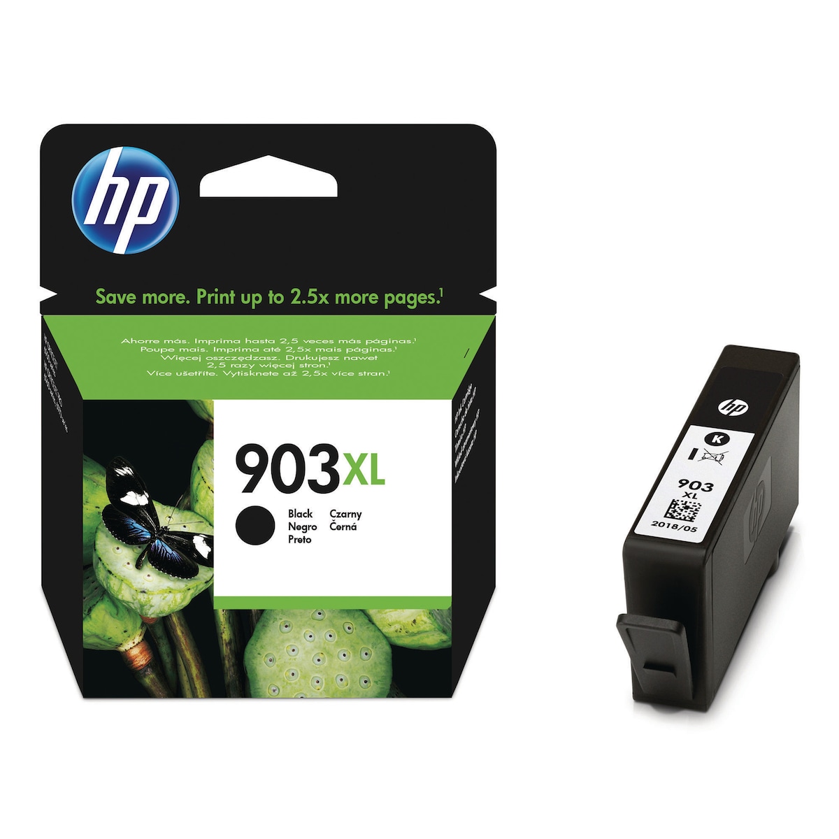 HP 903XL High Yield Black Original Ink Cartridge (T6M15AE) 1