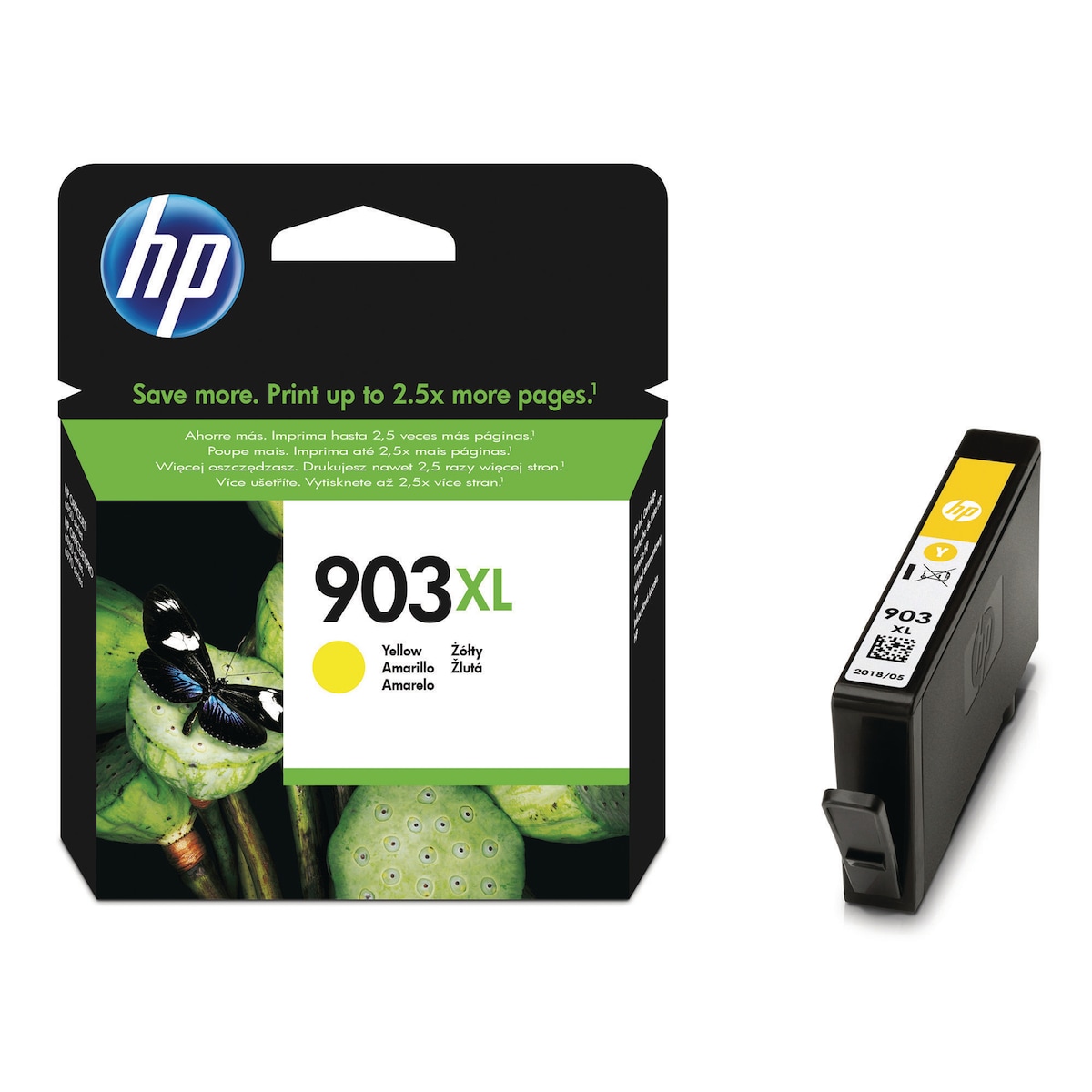 HP 903XL High Yield Yellow Original Ink Cartridge (T6M11AE) 1