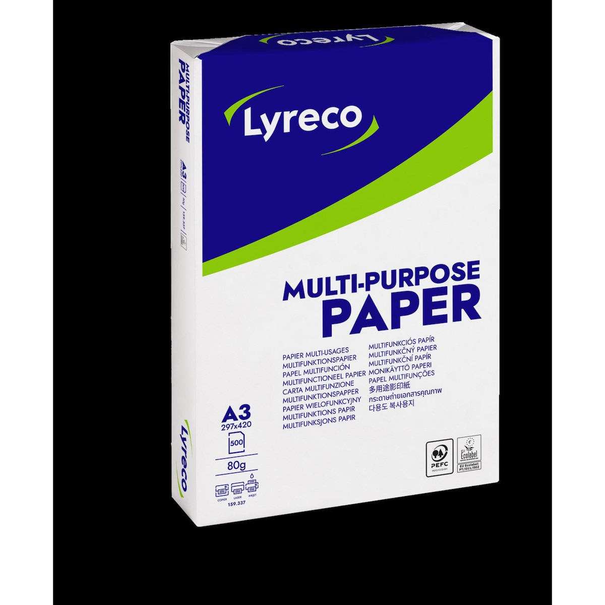 Lyreco White A3 80gsm Copier Paper 1