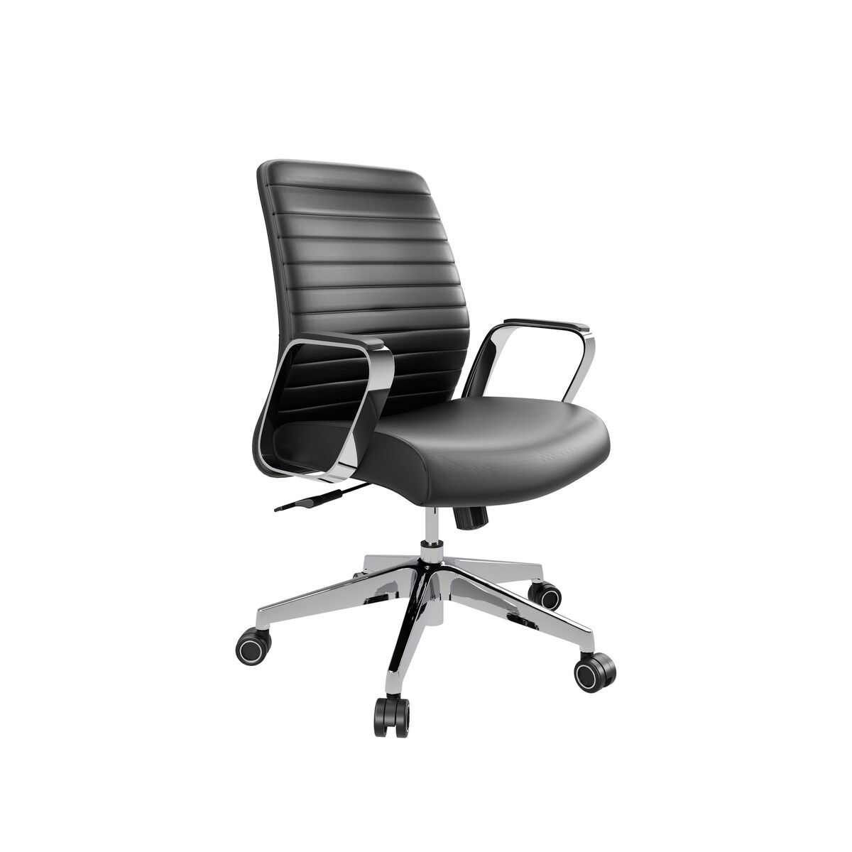 Dawn Mid Back Chair - Black PU 1