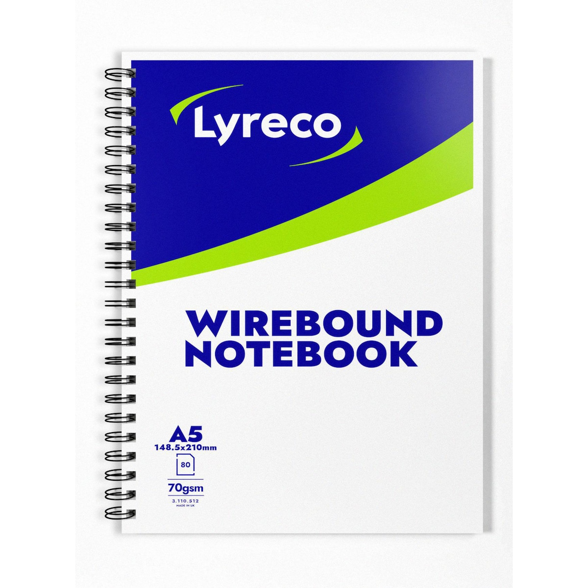 Lyreco Twin Wire Spiral Pad A5 - Pack of 10 1