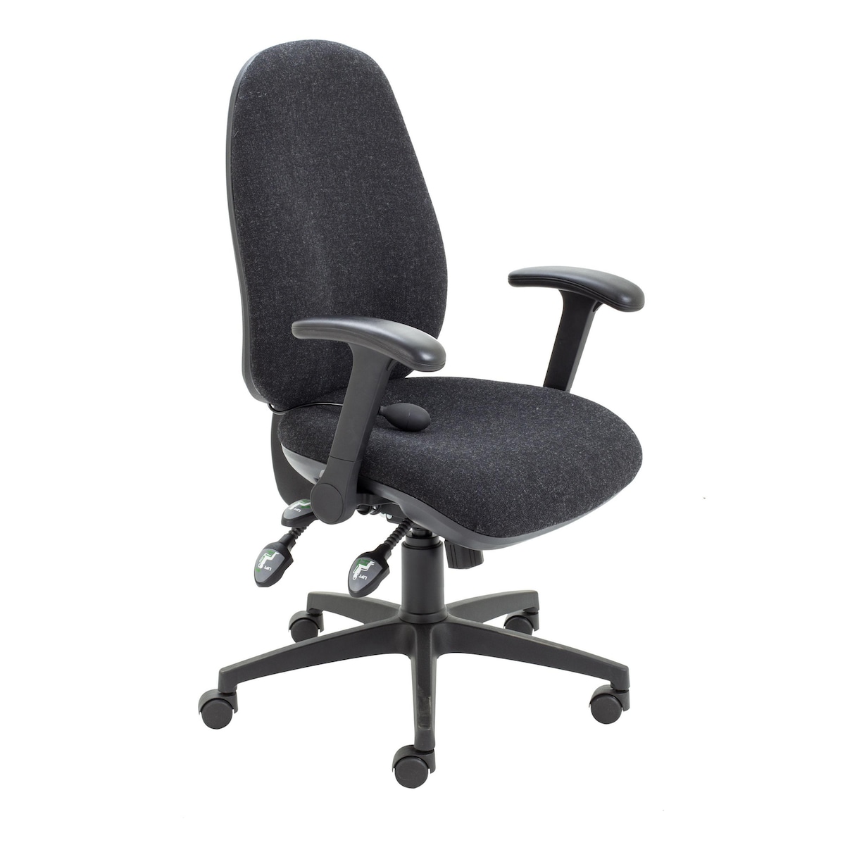 Maxi Ergo Chair with folding arms - Charcoal 1
