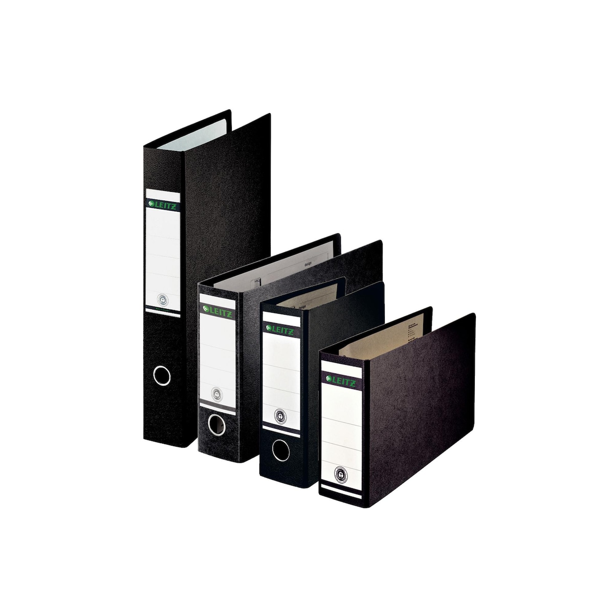 Leitz 180° A3 Oblong/Landscape Lever Arch File 80mm Spine Black 1