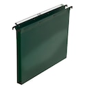 Elba Suspension File Polypropylene Foolscap Green 30mm Base Heavy Duty Box 25 1