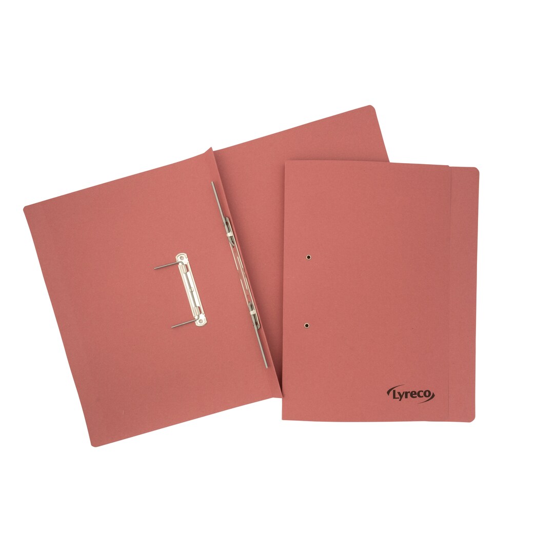 Lyreco Spring Files - Pink, Pack of 25 | Lyreco