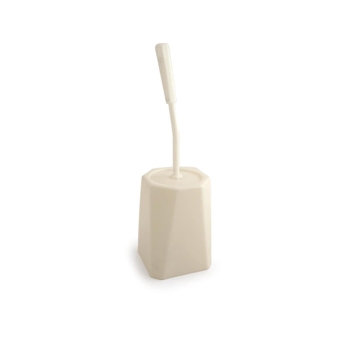 White Toilet Brush With Enclosed Base 1