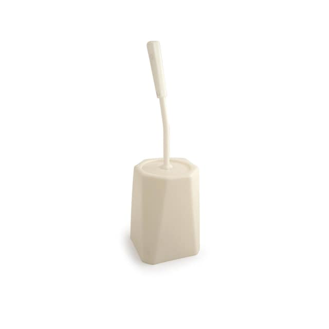 White Toilet Brush With Enclosed Base 1