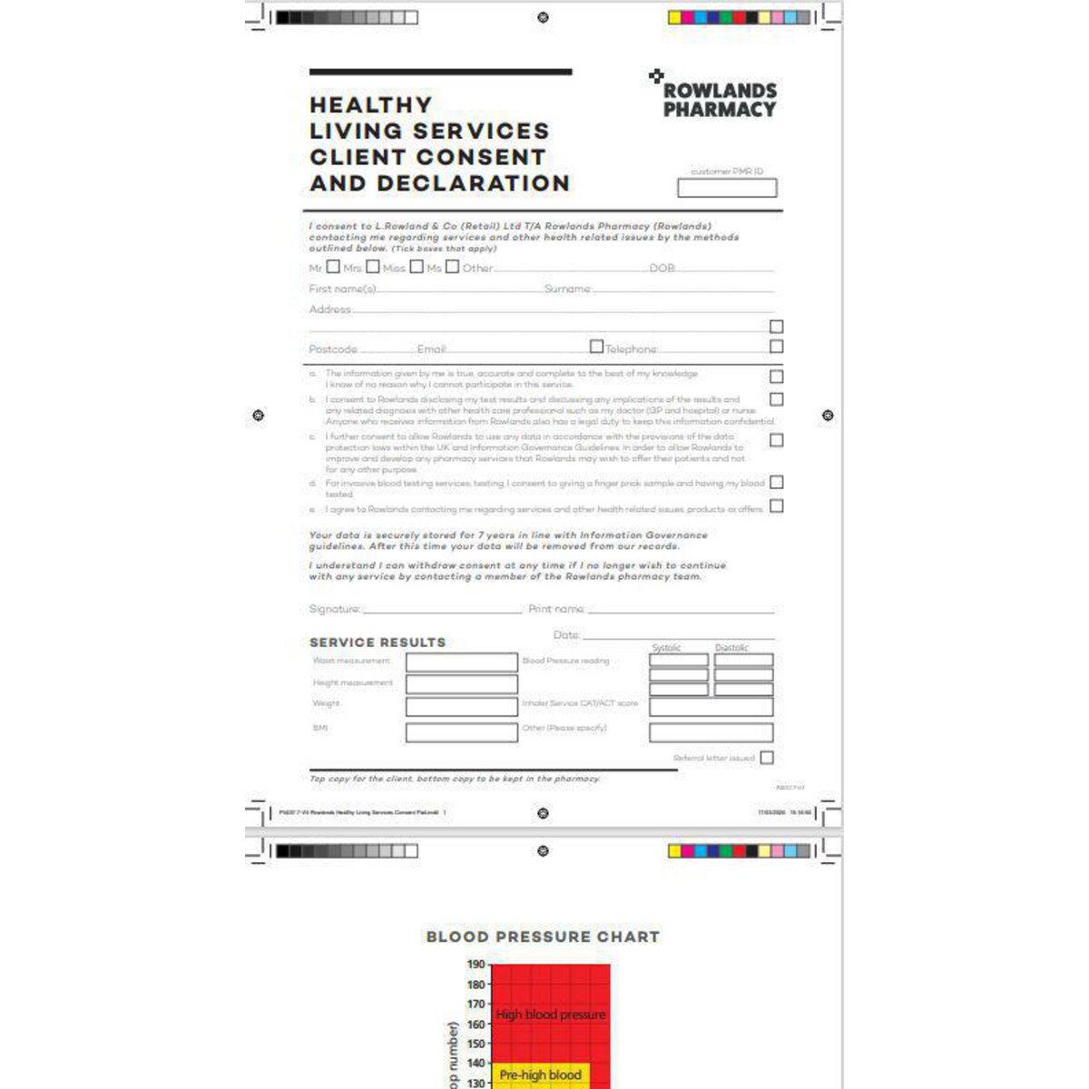 HEALTHY LIVING SERVICES CONSENT PADS | Lyreco