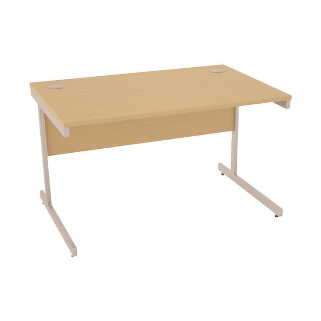 1200 Straight Desk Oak 1