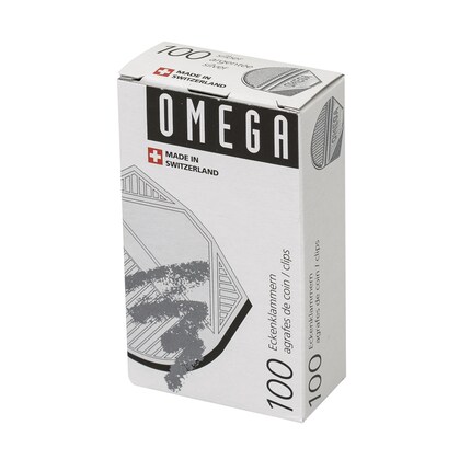 Fermagli Angolari In Alluminio Leone Dell'Era - Scatola Da 50 Pezzi Appendibile, Per Ufficio E Archivio - Foto 2