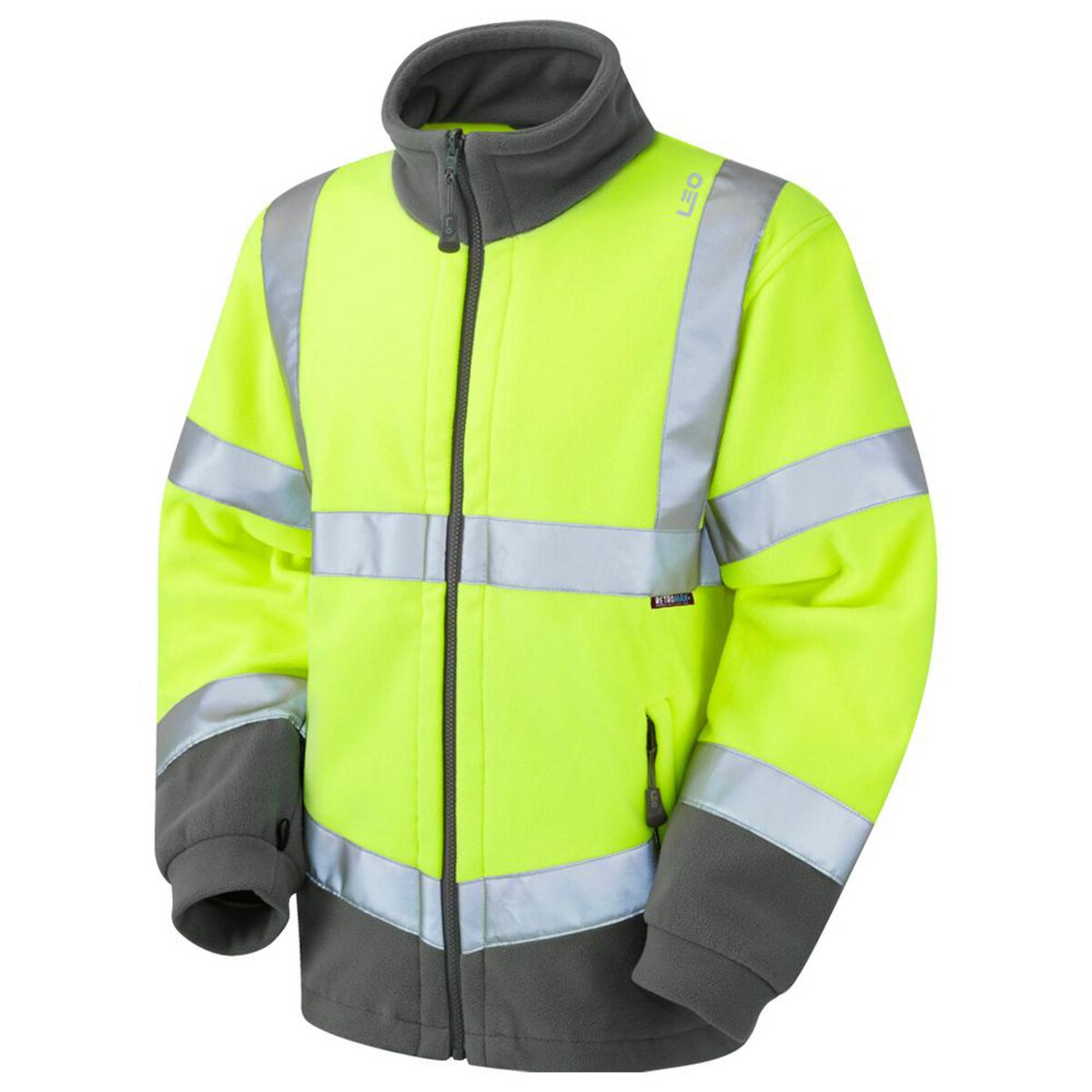 Leo Hartland Iso 20471 Cl 3 Fleece Jacket Yellow 3XL 1