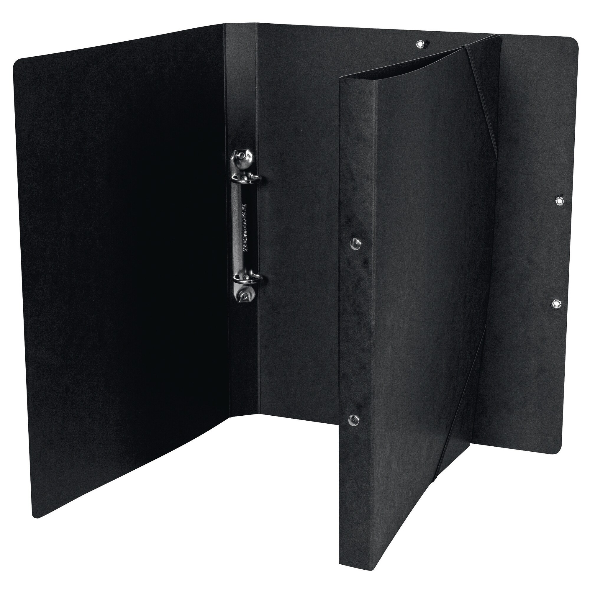 Classeur De Présentation A4 Recyclé 95% - Dos 22 Mm, 2 Anneaux - Noir - 800 Microns Avec Pochette Transparente - 11