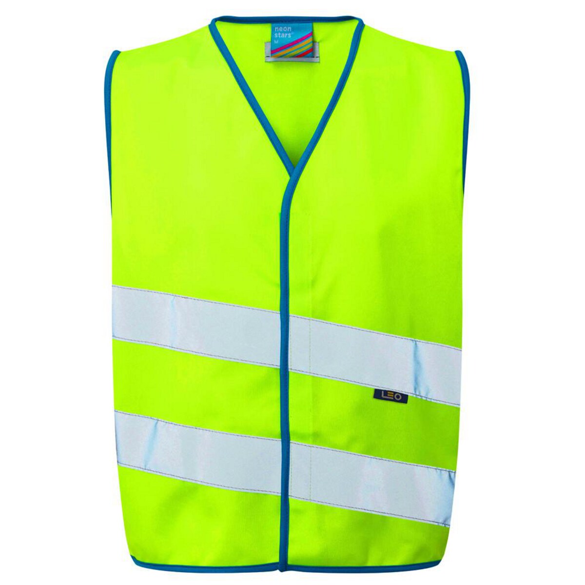 Leo Neon Stars Children'S Waistcoat, Lime Size Large 1