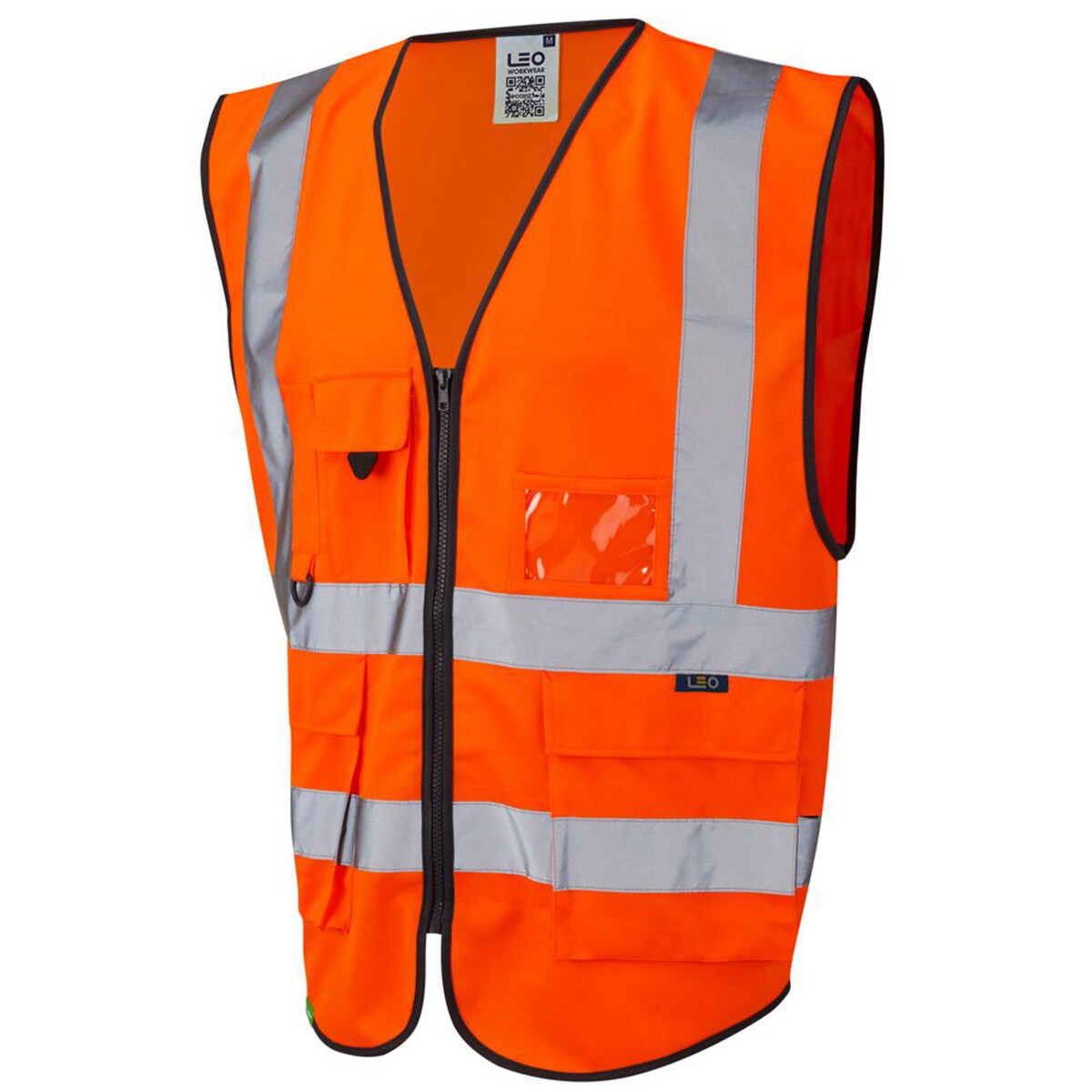 Leo Lynton Iso 20471 Class 2 Superior Waistcoat  Orange Small 1