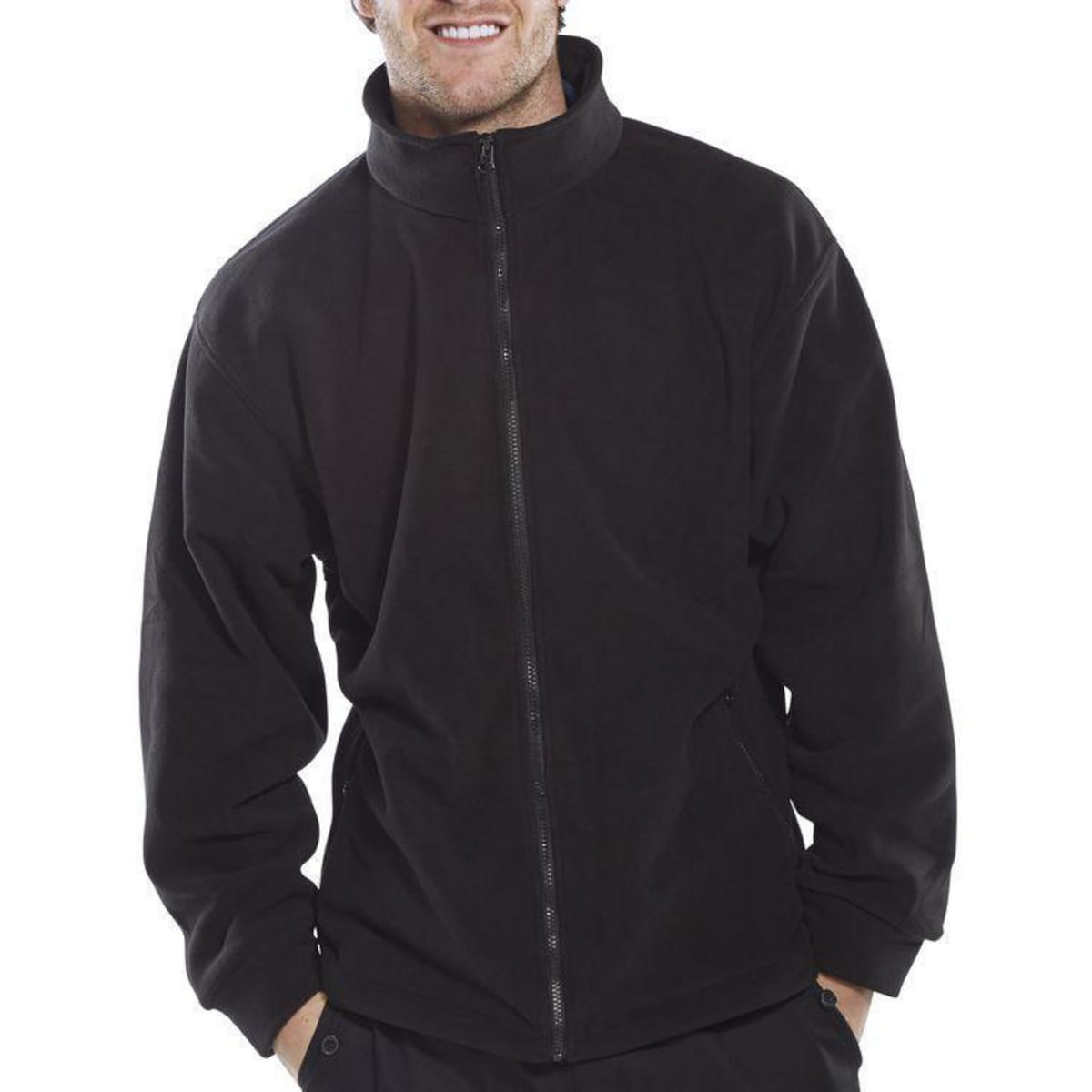 Uneek Standard Fleece Jacket Black Extra Small 1