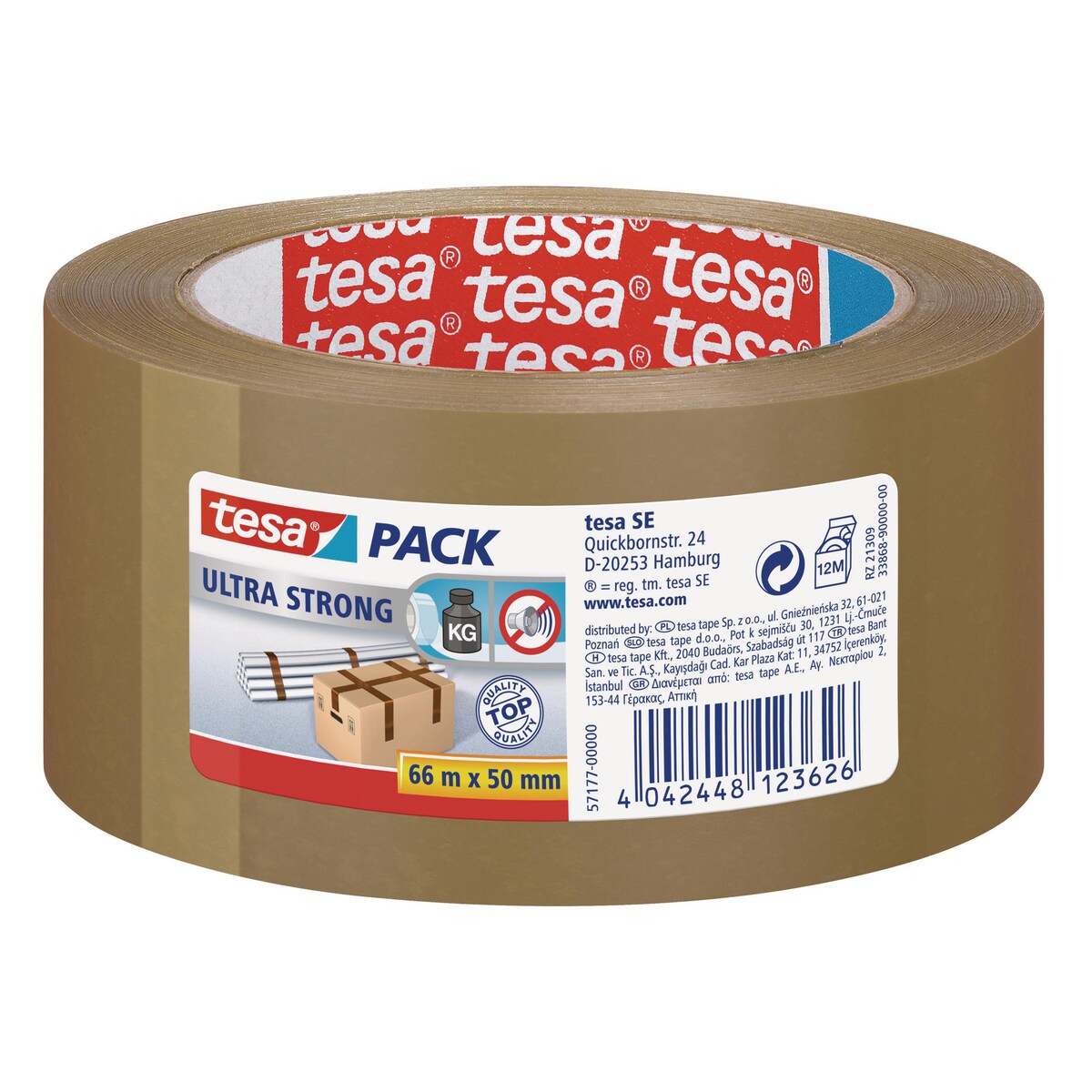 Tesapack tesapack Ultra Strong Brown Packaging Tape, 66M... | Lyreco