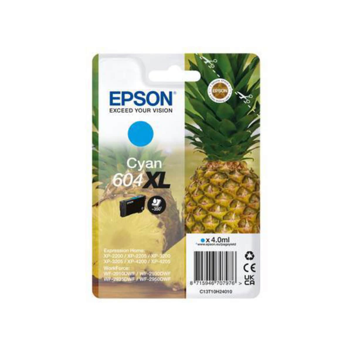 Epson 604XL Ink Cartridge XL Yield Cyan 1