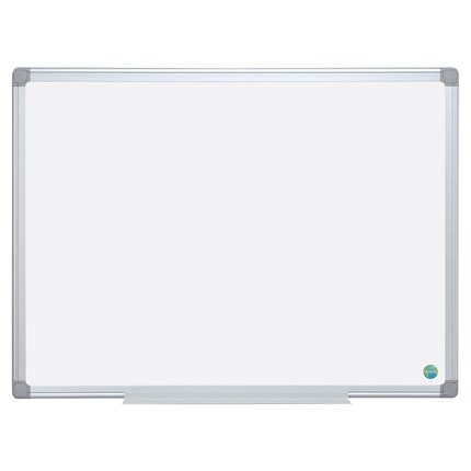 BI-OFFICE Tableau d'affichage Earth en Liège, cadre en aluminium, recyclé - Format : L90 x H60 cm