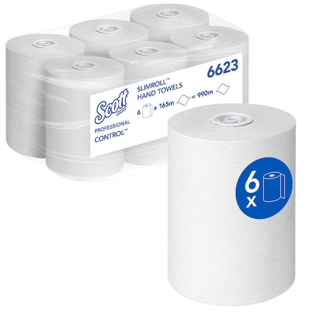 WypAll L10 Essuie-tout Bleu Centrefeed 6220 - 6 Rouleaux X 280 Feuilles (1680 Total)
