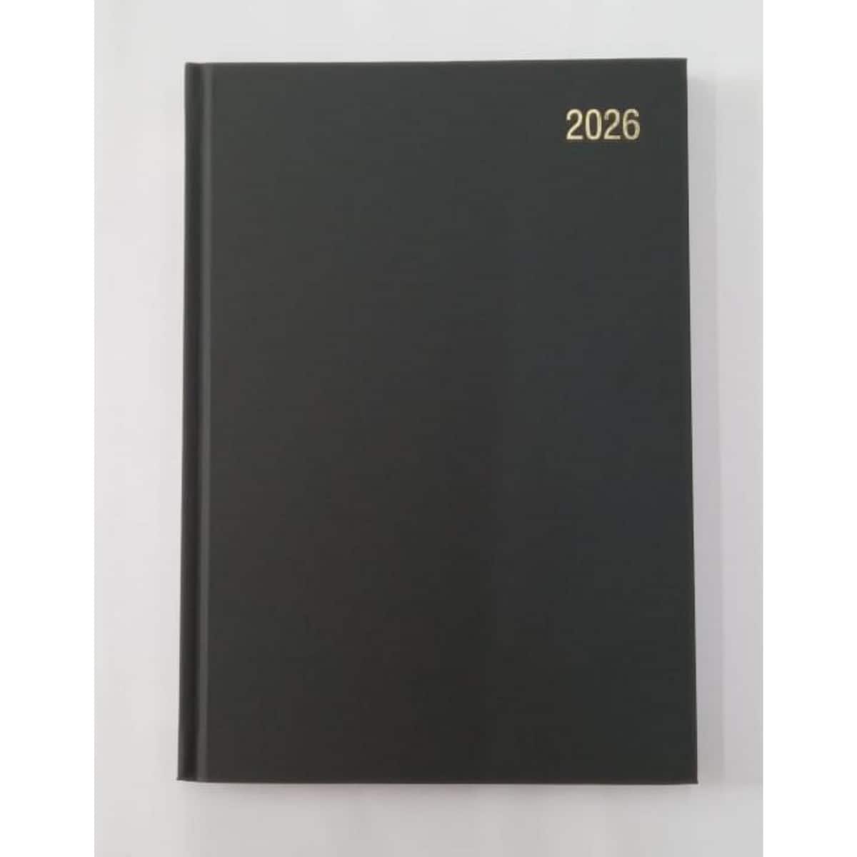 A5 Desk Diary Black - Week To View 1