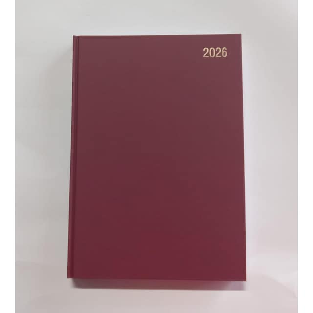 A5 Appointment Diary Burgundy - Page A Day 1