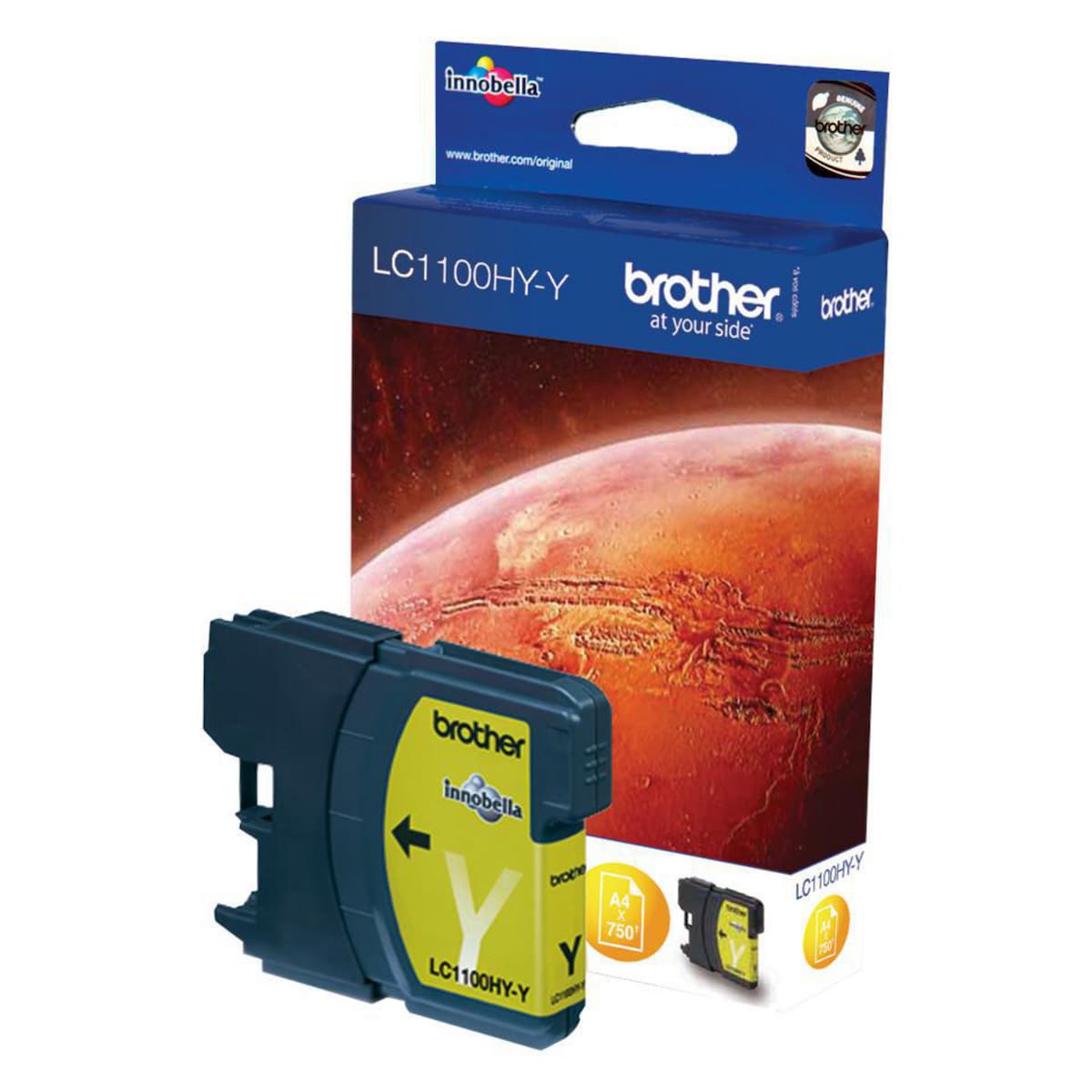 Brother LC-1100HYY Ink Cartridge Yellow 1