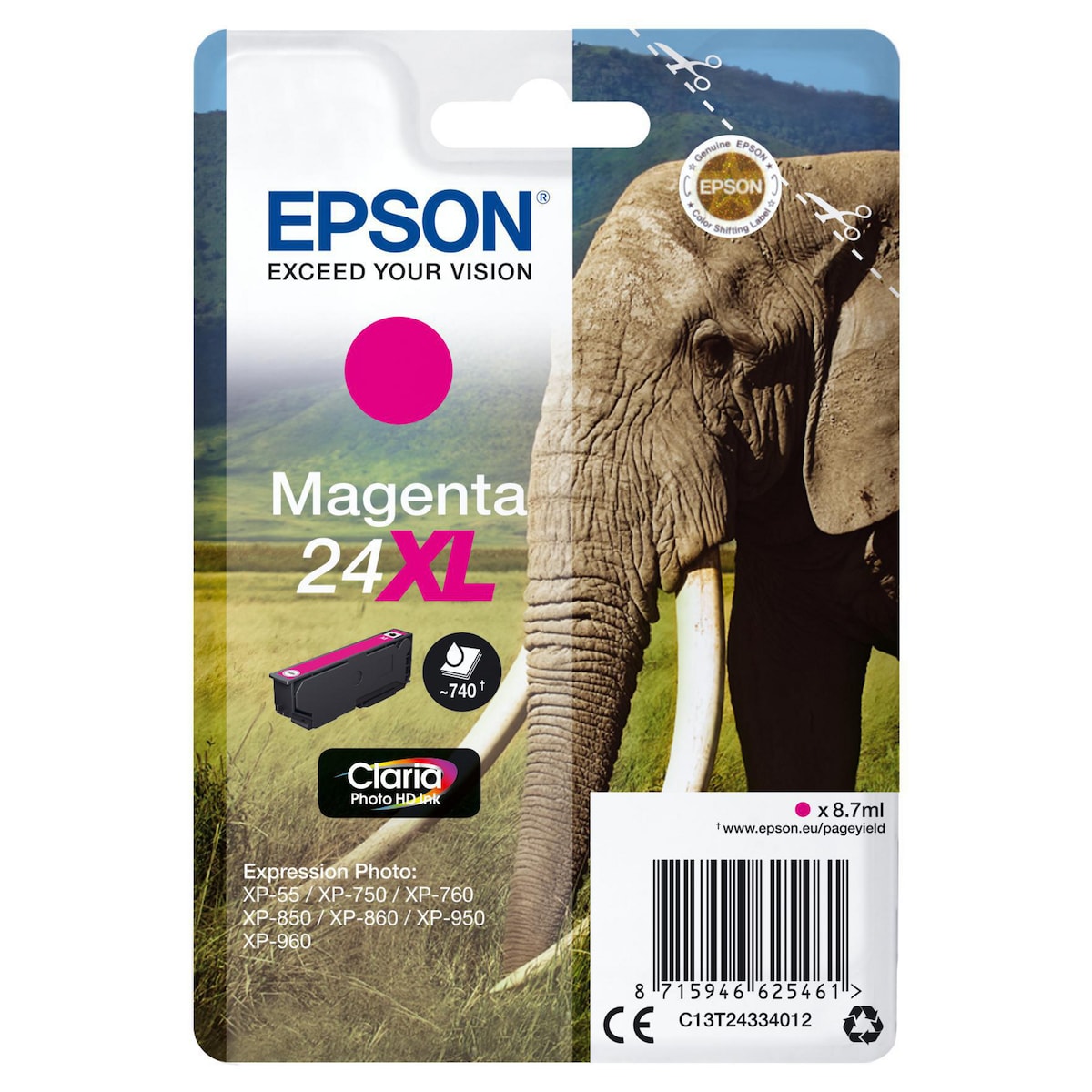 Epson 24XL Claria Ink Magenta (C13T24334012) 1