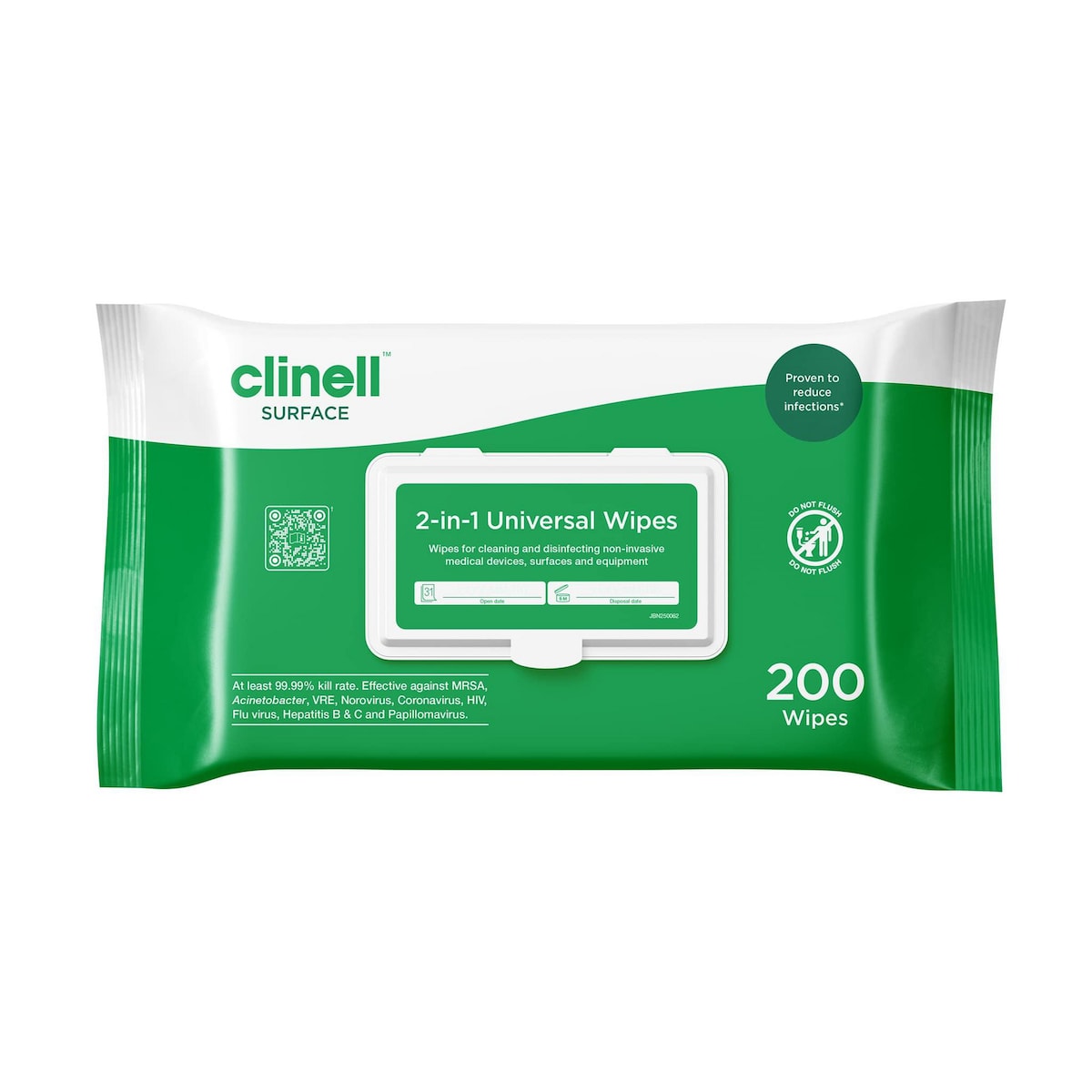 Clinell Universal Wipes - Pack of 200 1