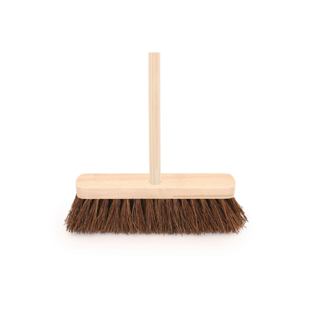Broom Head 11.5 Inch Stiff Bassine Bristle With Handle 1