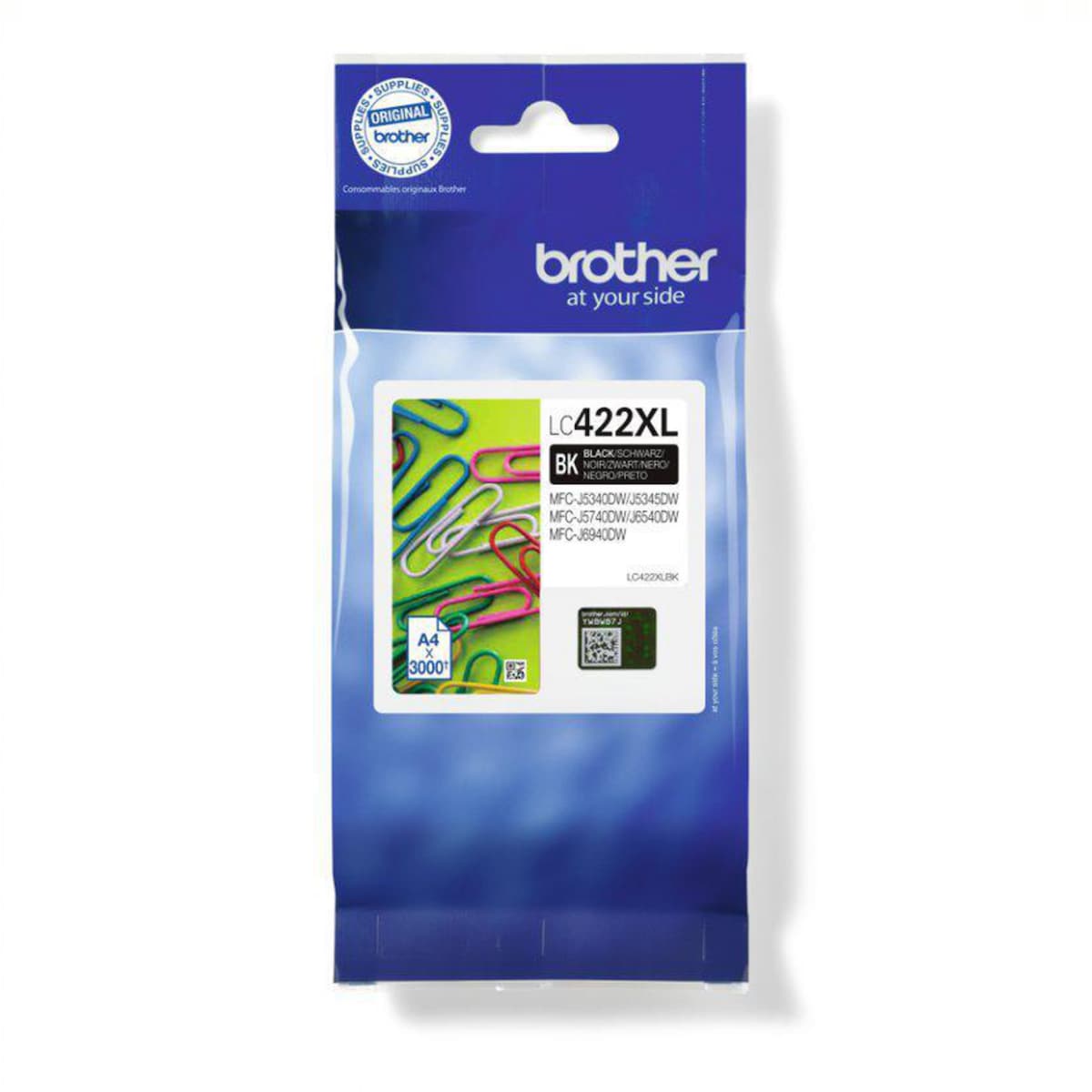 Brother LC422XLBK High Yield Black Ink Cartridge, 3,000 Pages 1
