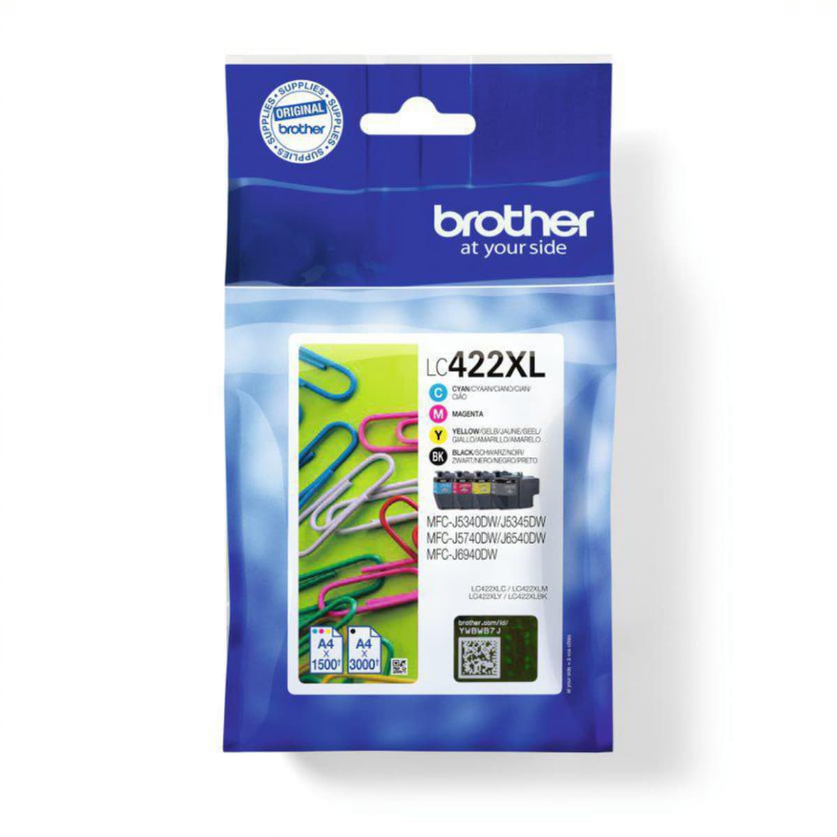 Brother LC-422XLVAL Inkjet Cartridge CMYK 1